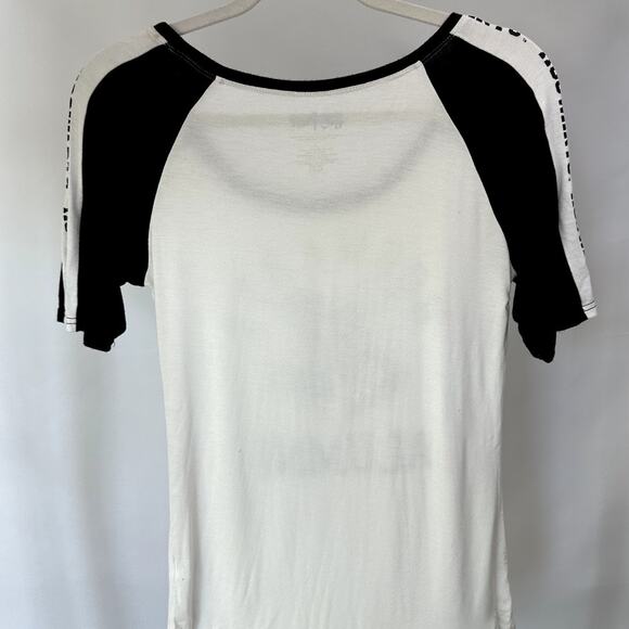 Harry Potter Hogwarts Alumni Raglan Tee – Black & White – Women’s Small - Picture 3 of 6